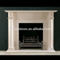 Rand good quality carving custom simple stone fireplace mantel
